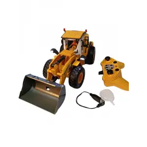 Uzaktan Kumandalı Kepçe İş Makinesi Premium Model Metal Hareketli Buharlı Oyuncak