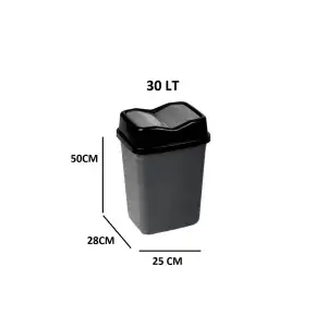 Violet Kelebek Çöp Kovası 30 Lt Beyaz ve Kahve