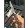Ahşap El Yapımı Kılıflı Sürmene Şef Bıçakları Seti Et, Ekmek, Sebze, Mutfak, Kurban Şeflik Seti Hadnmade