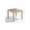 Daystone Comfort Rattan Camlı Masa Kapiçino 90*90