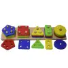 Eğitici Ahşap Geometrik Şekilli Montessori Bul Tak (21parça) Kokusuz, Sağlıklı, Boyası Çıkmaz