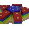 Eğitici Ahşap Geometrik Şekilli Montessori Bul tak (25 parça) Oyunu Kokusuz, Sağlıklı, Boyası Çıkmaz