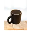 Keramika Mat Siyah Varil Kupa 350 ml