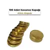 Konserve Kavanoz Kapağı 100 Adet 82mm Altın Kapak