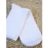 Beyaz Sade Kadın Çorabı