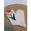 Lale Desenli Kadın Çorabı