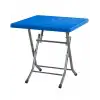 Mevsim Metal Ayaklı Plastik Masa 80*80 Mavi