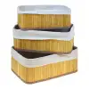 Mitra Bambu Dikdörtgen Sepet 3 Lü Mtr-2403554