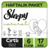 Sleepy Natural No:6 XLarge 17 Adet Bebek Bezi