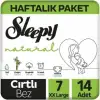 Sleepy Natural No:7 XXLarge Bebek Bezi 14 Adet