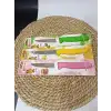 Sürbisa 3lü Set 61004 Sebze Bıçağı Pembe Sarı Yeşil