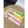 Sürbisa 3lü Set 61004 Sebze Bıçağı Pembe Sarı Yeşil