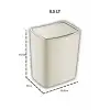 Touch Çöp Kovası 8,5 Litre Bas Aç Kapak TRN-183