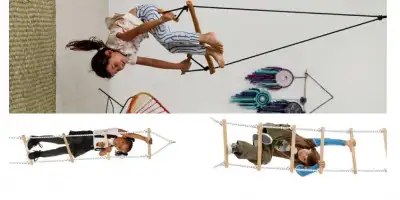 Ahşap Duyusal Trapez Salıncak ile Hem Eğlence Hem Gelişim!