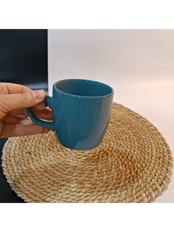 Keramika Seramik Renkli Kupa 9 cm