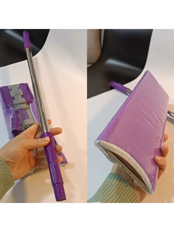 Mandallı Mop Yer Duvar Cam Çok Amaçlı Paspas Temizlik Mendili Uyumlu 2bez Hediye Kıskaçlı Yengeç Mop