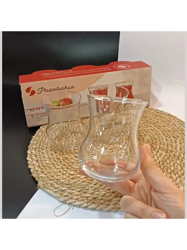 3lü Semaver Büyük Çay Bardağı