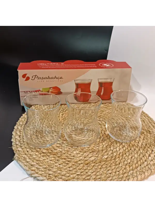 3lü Semaver Büyük Çay Bardağı