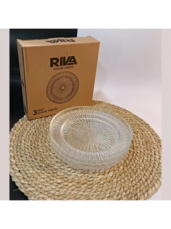 Paşabahçe Riva Tatlı Ve Pasta Sunum Tabağı 3 Parça - Elysia -14660