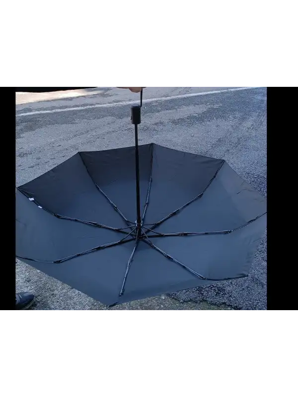 Şemsiye Cep Boy Tam Otomatik Siyah 28cm