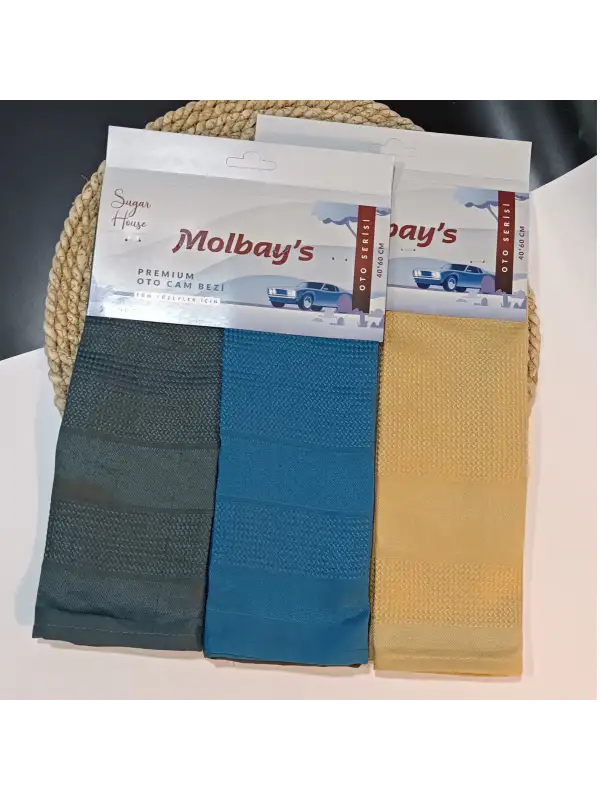 MOLBAYS OTO PREMİUM CAM BEZİ 2Lİ