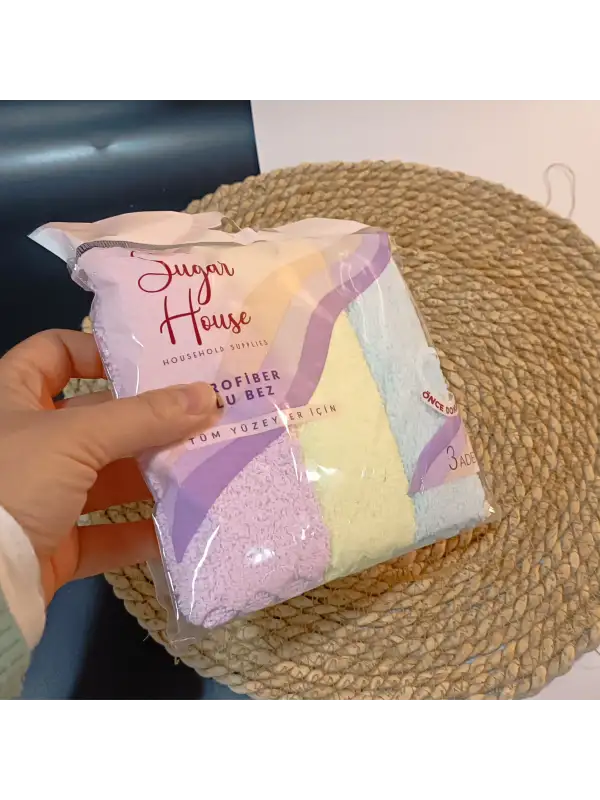 Sugarhouse  House Mikrofiber Havlu Bez 3lü