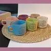 Keramika 6 Kişilik Seramik Çay Seti | Pastel Model