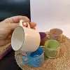 Keramika 6 Kişilik Seramik Çay Seti | Pastel Model