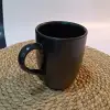 Keramika Mat Siyah Bulut Kupa 9 Cm
