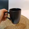 Keramika Mat Siyah Bulut Kupa 9 Cm