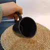 Keramika Mat Siyah Bulut Kupa 9 Cm