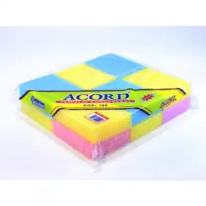 Acord Temizlik Süngeri Renkli 12 Li