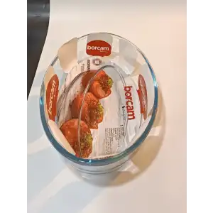 Borcam Orta Boy Oval Tepsi 1 Adet Fırın Tepsisi ( 59084)
