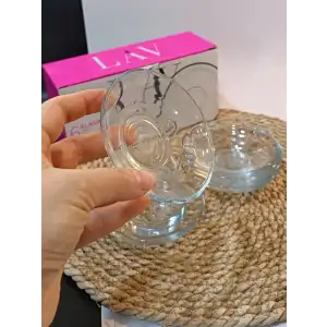 Lav Demet 6lı Çay Tabağı