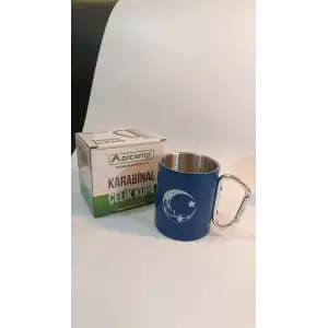 Orcamp Karabina Saplı Çelik Kupa Bardak Yeşil Out-1850