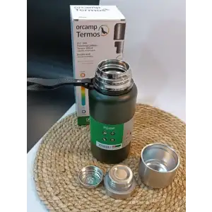 Paslanmaz Çelik Bardaklı Ve Süzgeçli Matara Termos