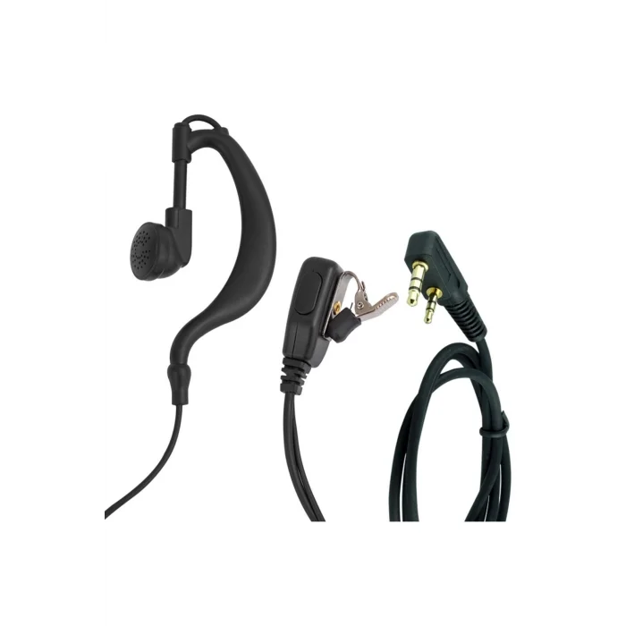 Bas Konuş Kulak Içi G Tipi Arkalıklı Spiral Pmr Telsiz Kulaklık