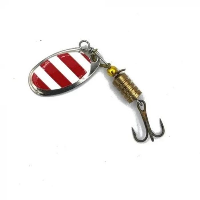 Bauer Mepps Kaşık Kırmızı-Beyaz Çizgili No:2