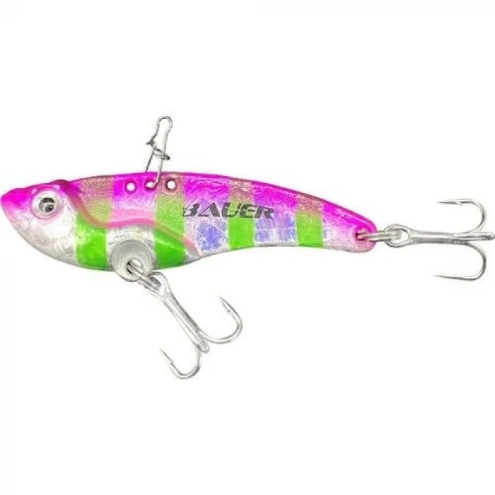 Bauer (Vibrasyon) Balık 14 gr Pink Purple Zebra Glow