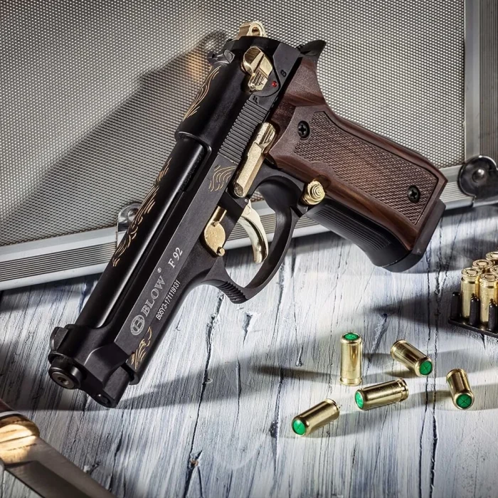 Blow F92 Kurusıkı Tabanca -Siyah Altın İşleme