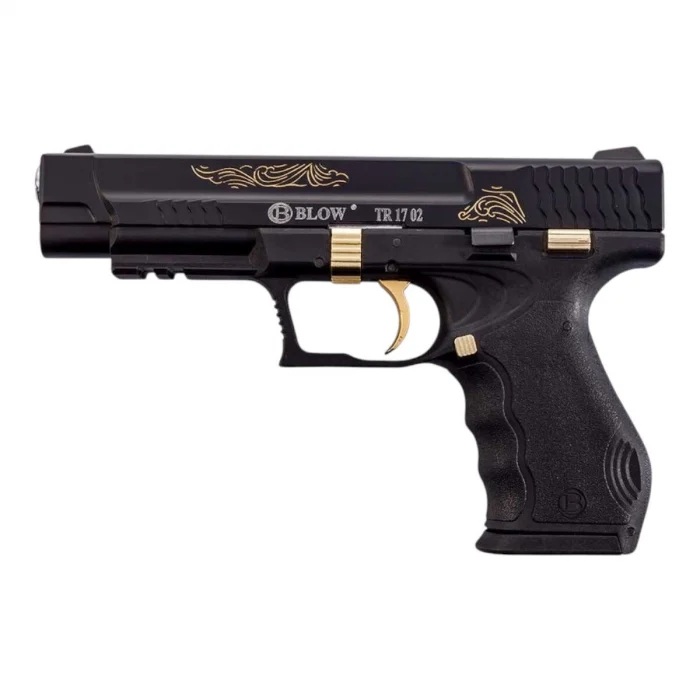 Blow TR 17 02 Kurusıkı Tabanca - İşlemeli Altın Parçalı