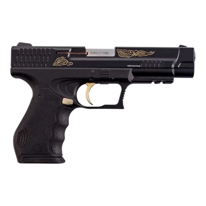 Blow TR 17 02 Kurusıkı Tabanca - İşlemeli Altın Parçalı