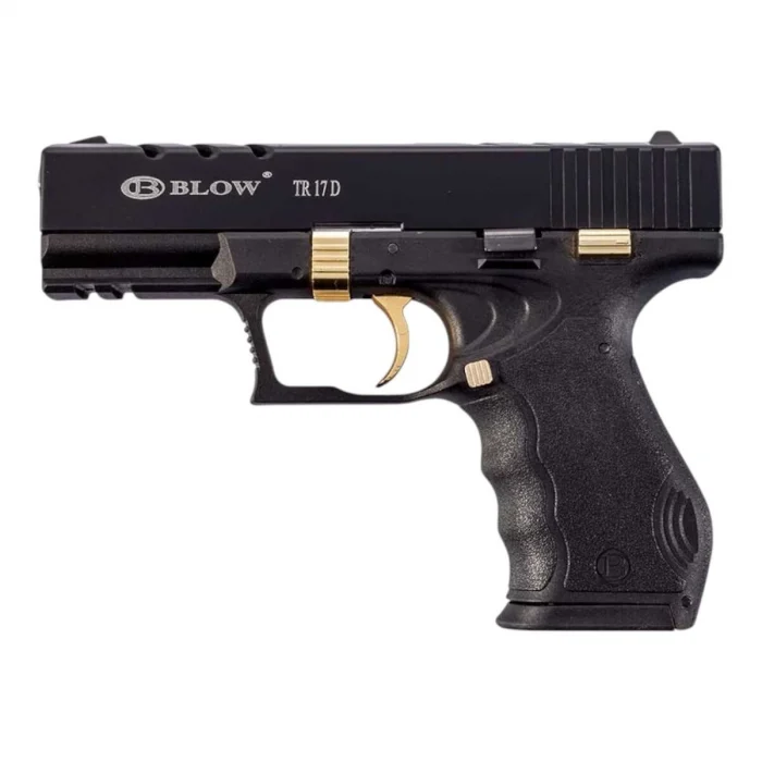 Blow TR 17 D Kurusıkı Tabanca - Delikli Kızak -Siyah Altın Parçalı