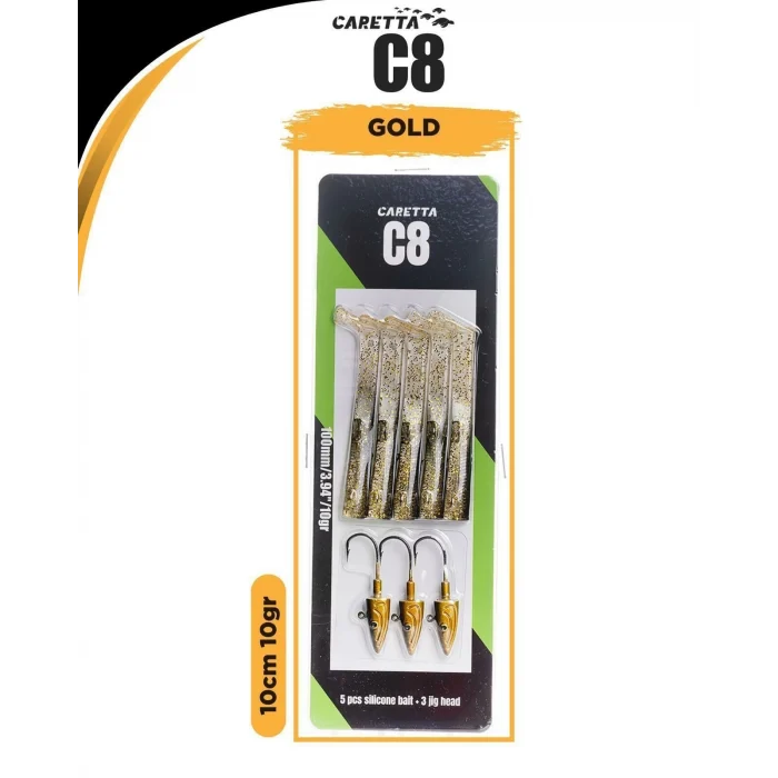 Caretta C8 10cm 10gr Lrf Silikon Yem