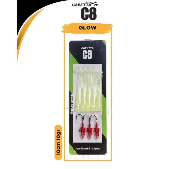 Caretta C8 10cm 10gr Lrf Silikon Yem