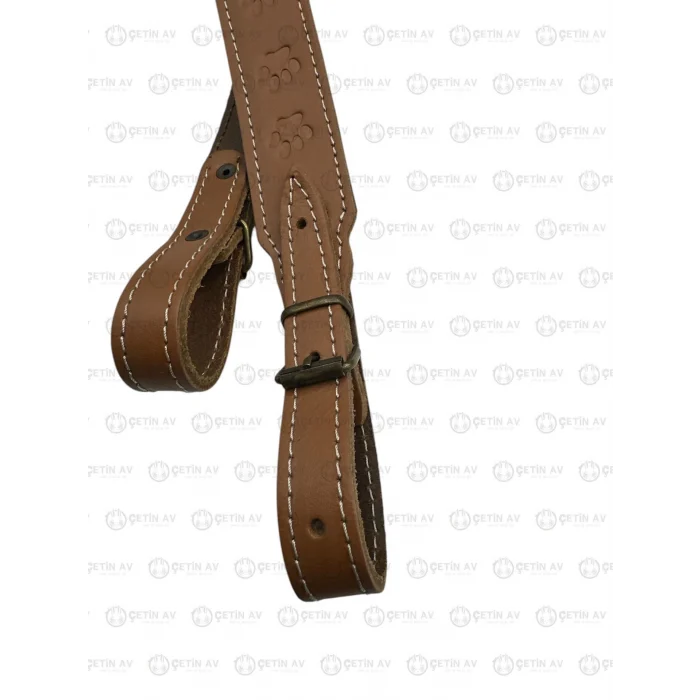 Çetin Av Suni Deri Geniş Tüfek Kayışı Süngerli - Kahverengi