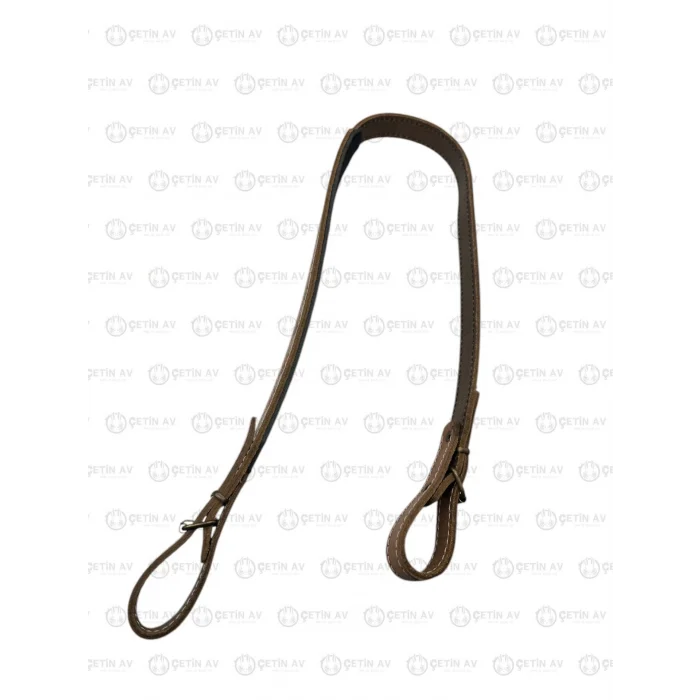 Çetin Av Suni Deri Geniş Tüfek Kayışı Süngerli - Kahverengi