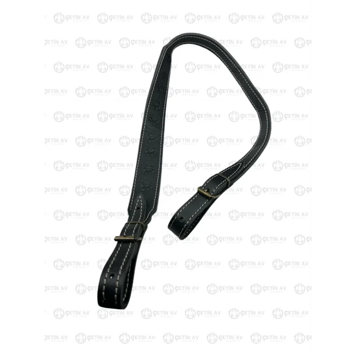 Çetin Av Suni Deri Geniş Tüfek Kayışı Süngerli - Siyah