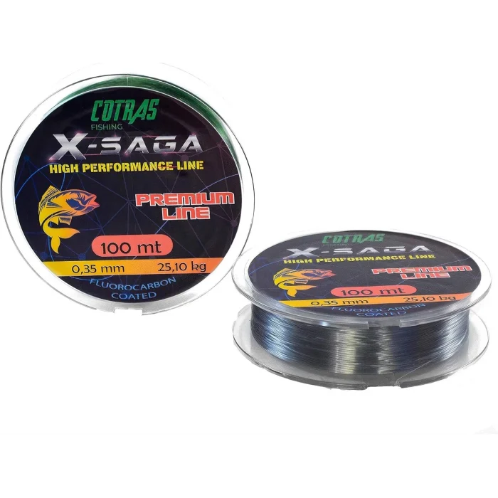 Cotras X-Saga Monofilament Olta Misinası (Fluorocarbon Kaplama) 100mt