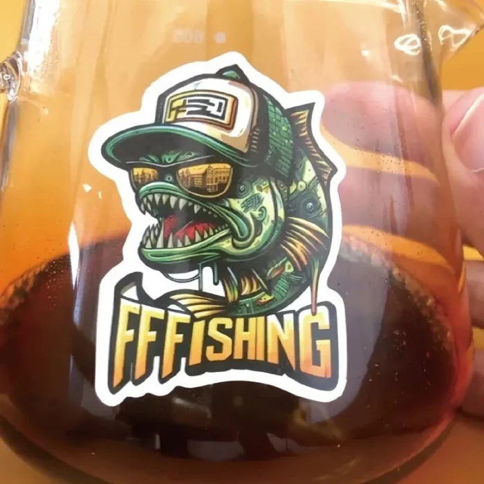 Dış Mekan Balıkçılık Grafiti Sticker Su Geçirmez Sticker - 12 Adet